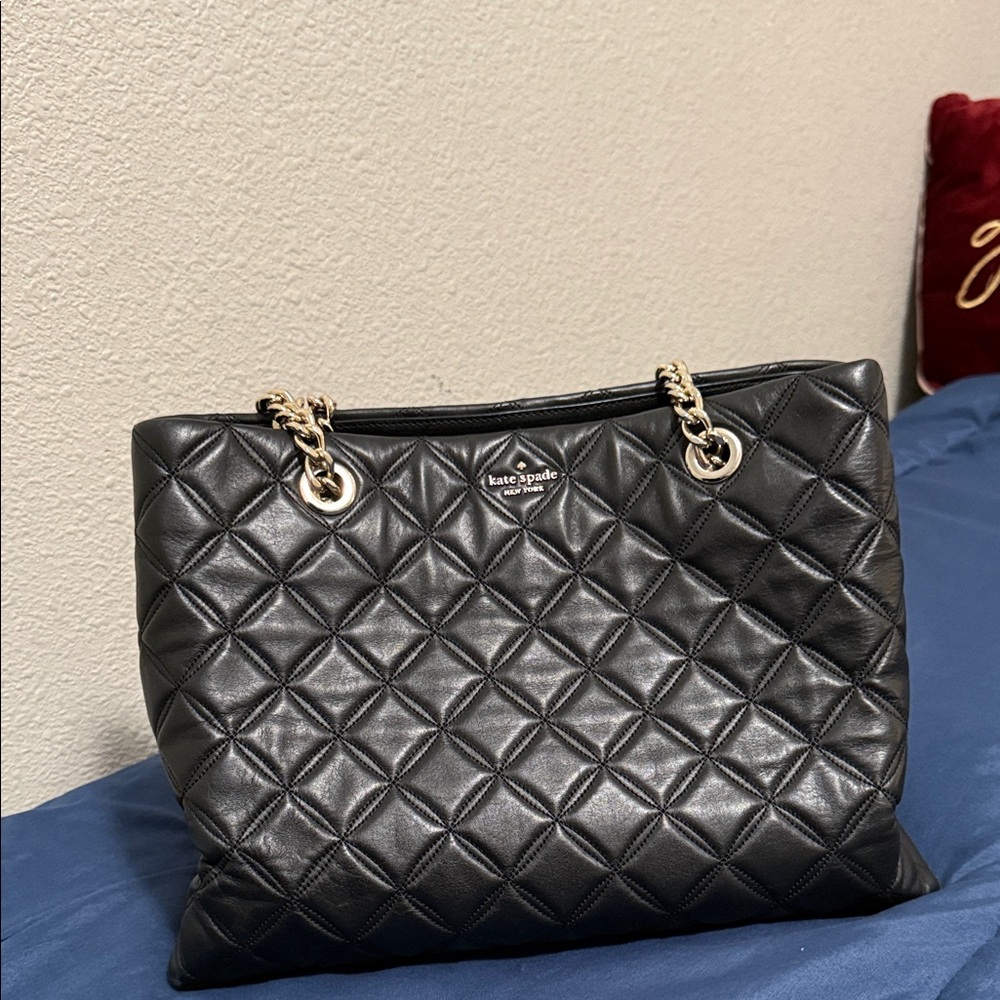 Kate Spade Black Quilted Shoulder Bag
